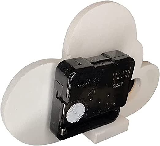 Orologio doppio cuore con stampa ed applicazione in legno