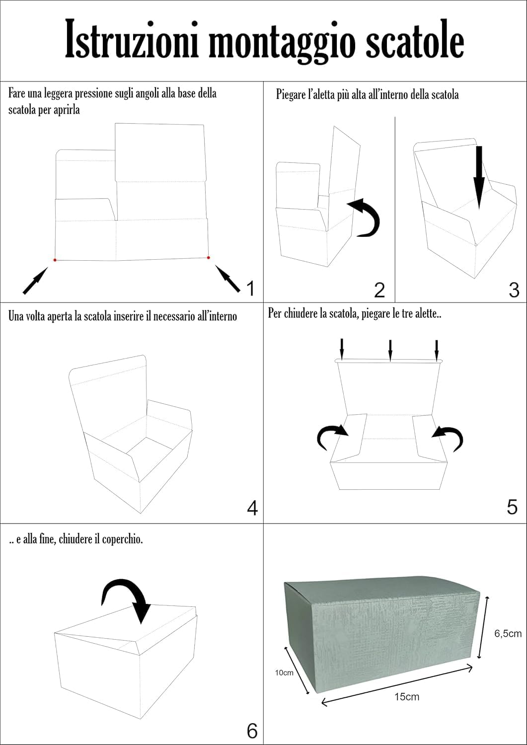 Set da 50 scatole per "Fai da te"