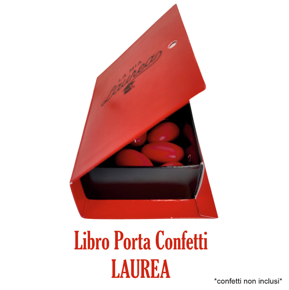 Set 10 pezzi Scatolina Porta Confetti Libro per Laurea 10cm x 8cm